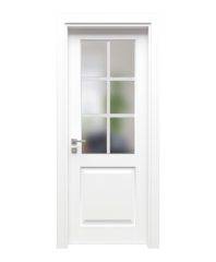 BY-4033A Porte intérieure laqué Vitrée